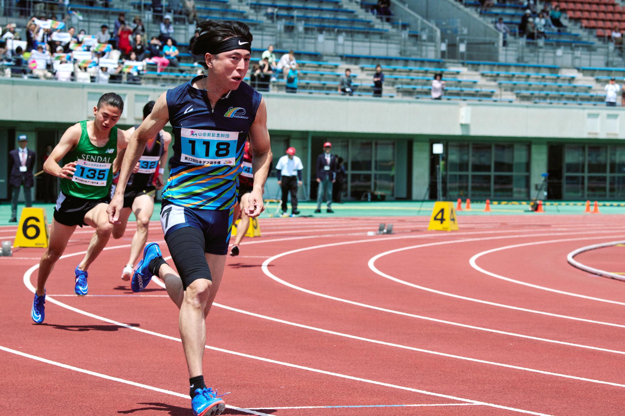 長内選手競技の様子
