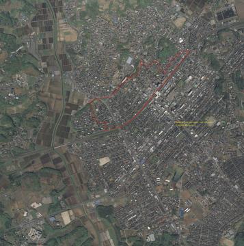 臼井北部土地区画整理事業施行後の写真