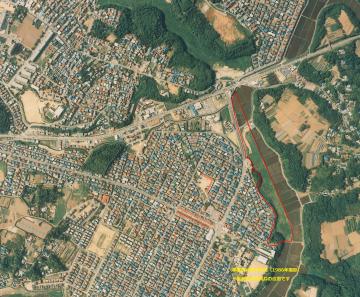 中志津東部土地区画整理事業施行前の写真