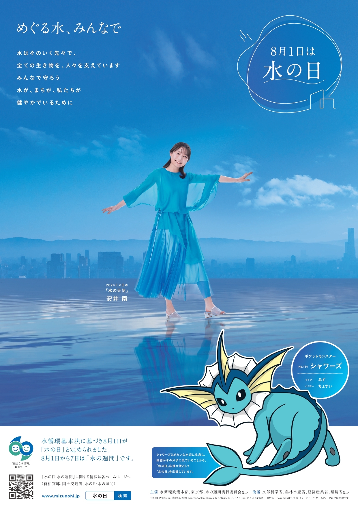 8月1日は水の日 水の日のポスター