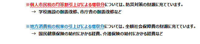 歳入についての補足説明