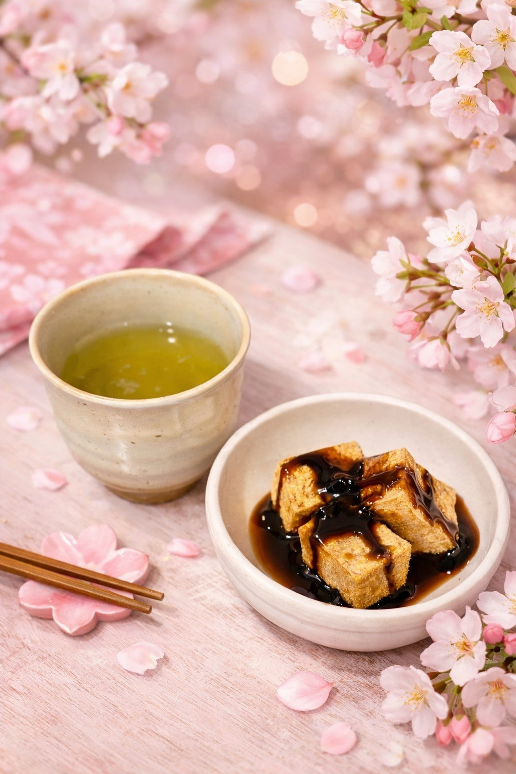 佐倉市役所食堂のわらび餅セット