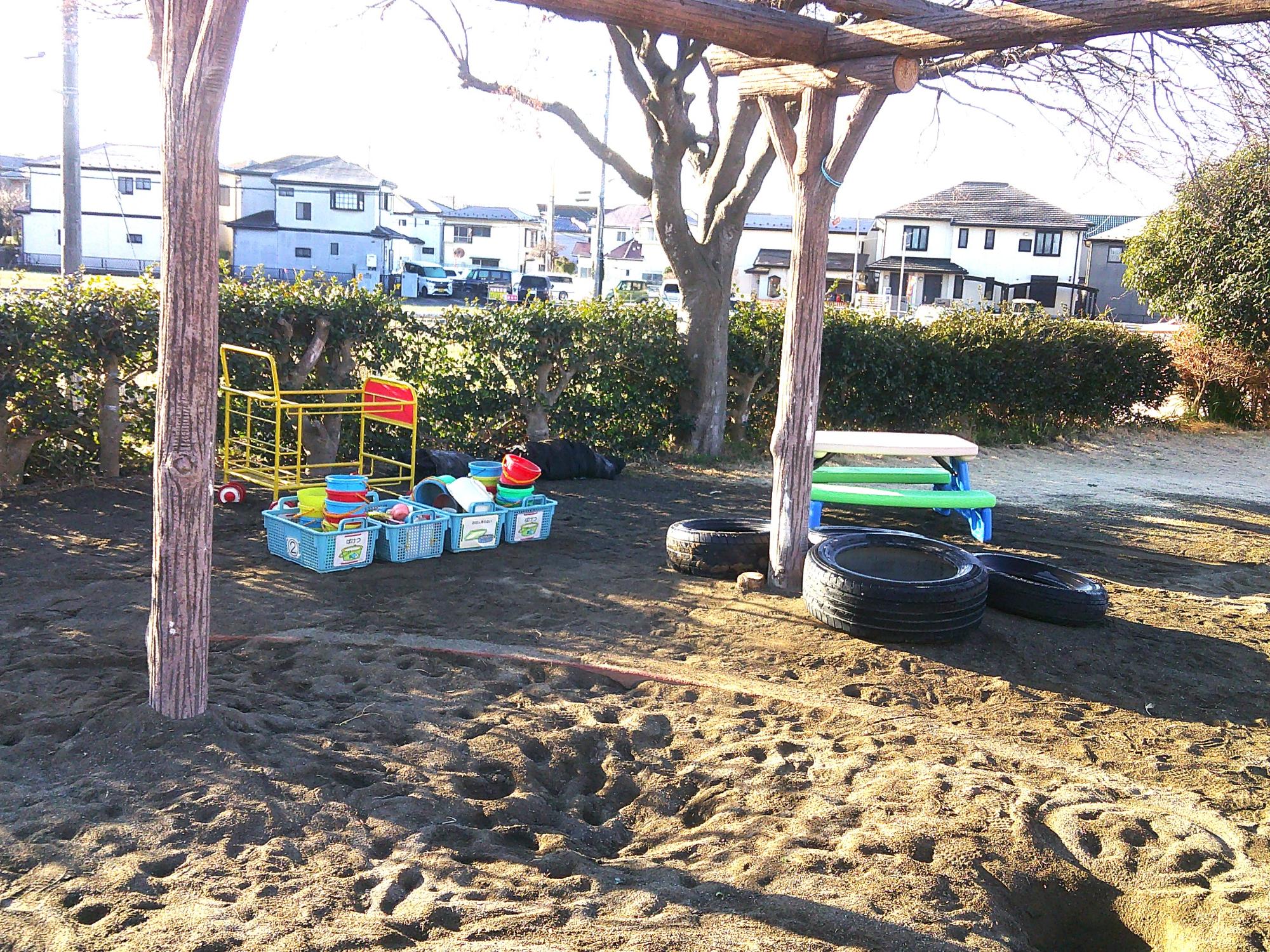 つくしんぼ砂場