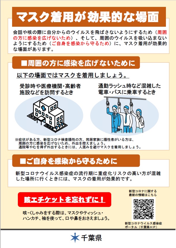 令和5年3月13日からマスク着用個人の判断が基本となります2