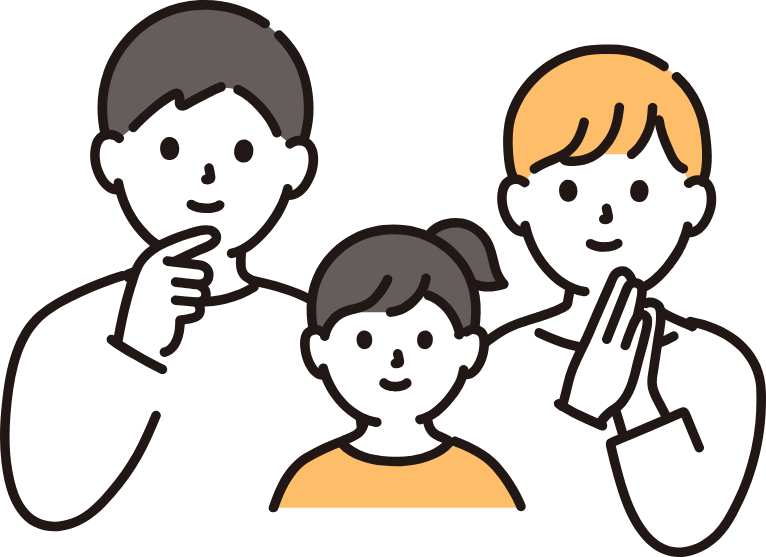 5歳児健診画像親子