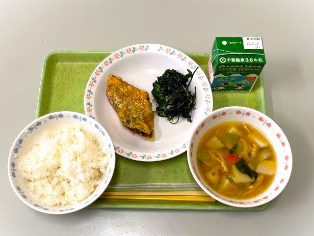 有機農産物を使った給食