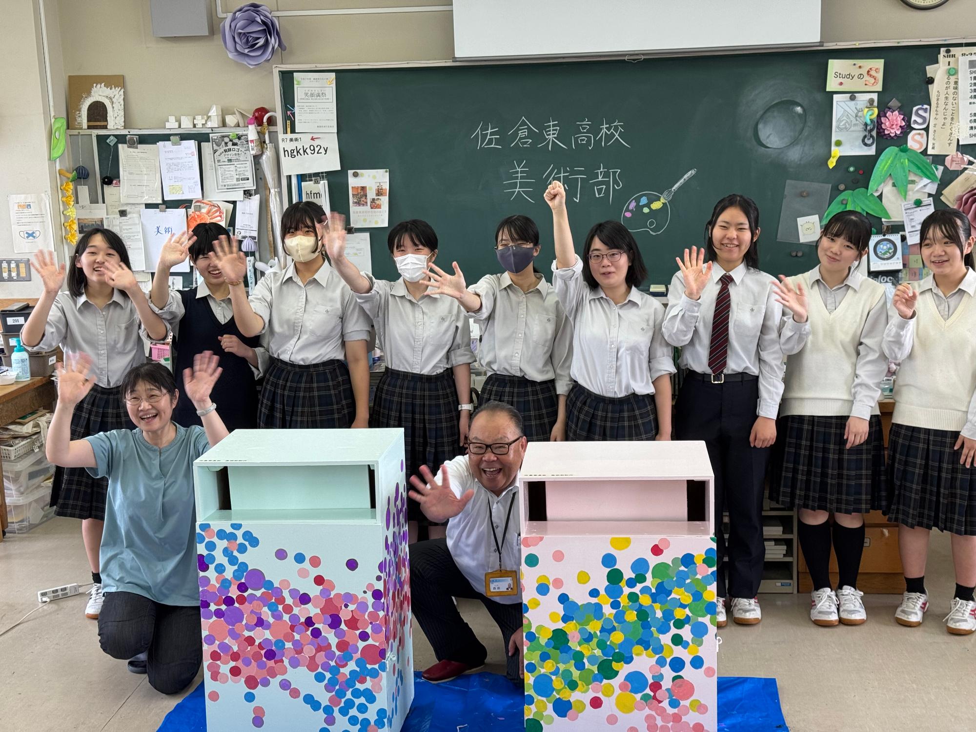 小型家電ボックス受け渡し（佐倉東高校）