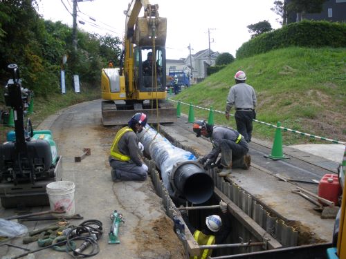 市内水道管耐震化工事