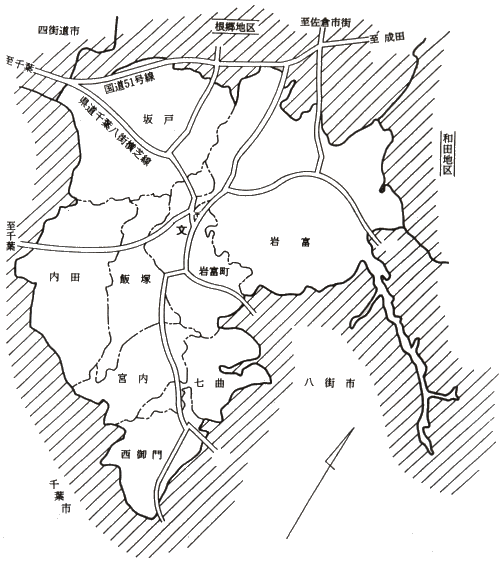 弥富地区の地図